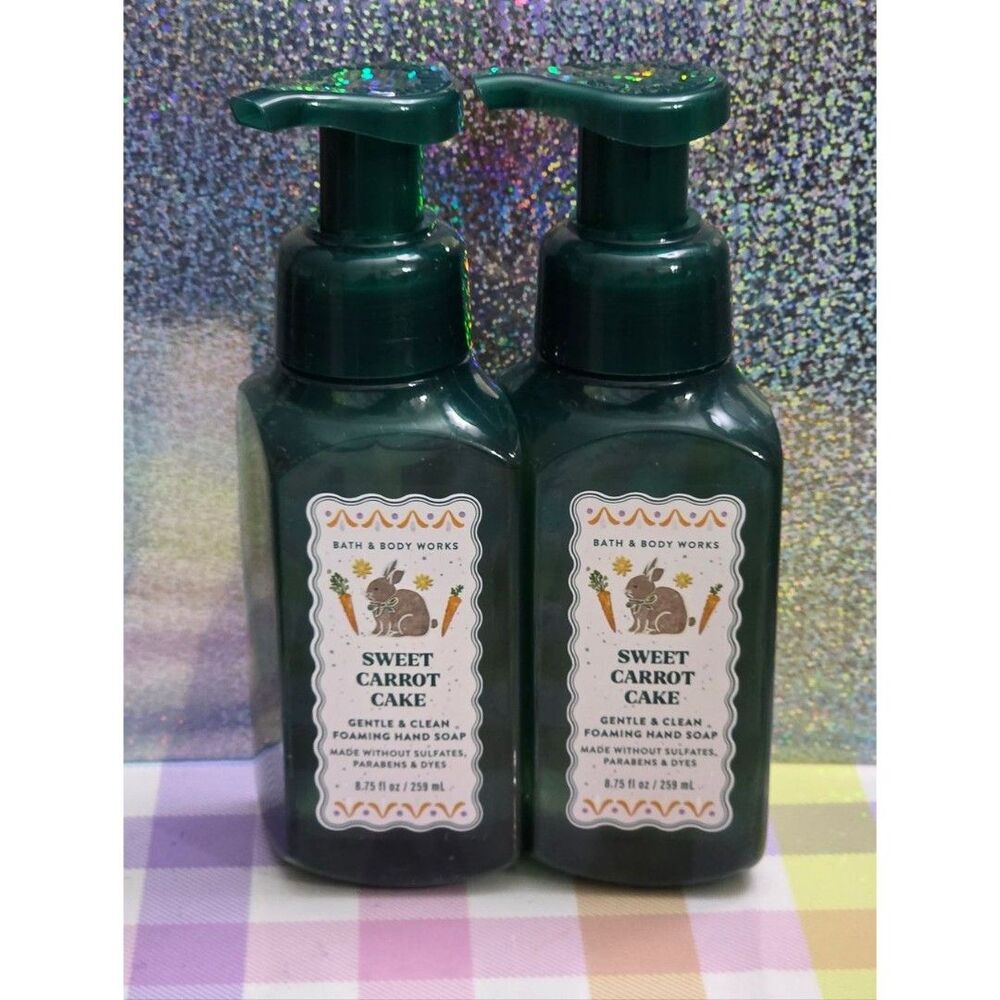 Bath & Body Works Sweet Carrot Cake Foaming Hand Soap Set of 2 NEW
